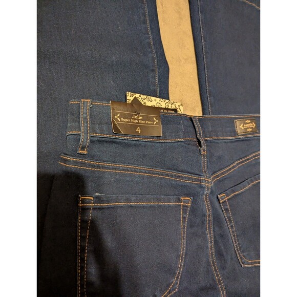 “Nanette Lepore Jolie Super High Rise Bootcut Flare Jeans Size 4 Western Style - Picture 15 of 16